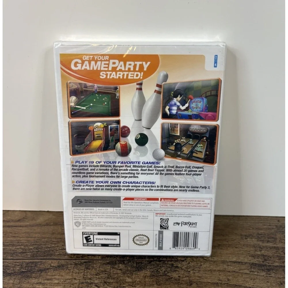 Game Party 3 Wii Video Game SEALED